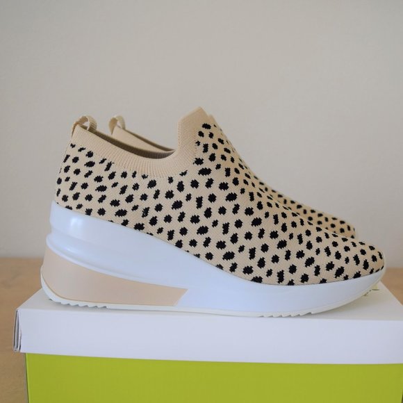 Gianni Bini Shoes - Gianni Bini Valeah Cheetah Slip-On Wedge Sneakers